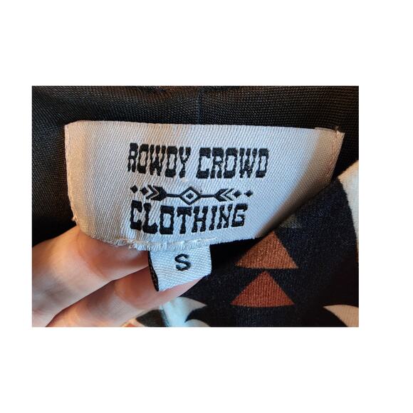 Rowdy Crowd Clothing Aztec Cowgirl Tulle Maxi Dress SZ Small Southwestern - Picture 8 of 12